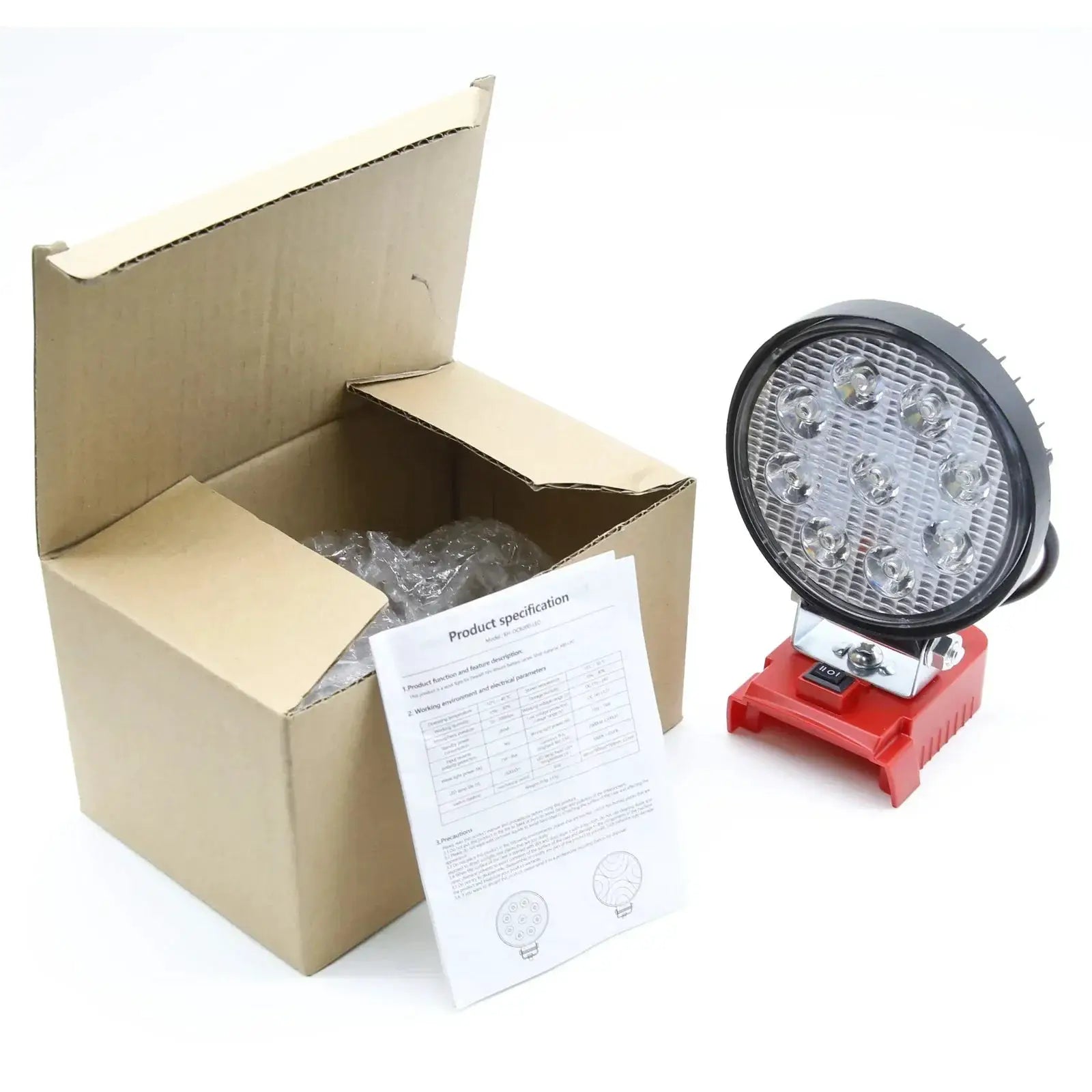 18V LiIon Battery LED Work Light Portable Emergency Lamp