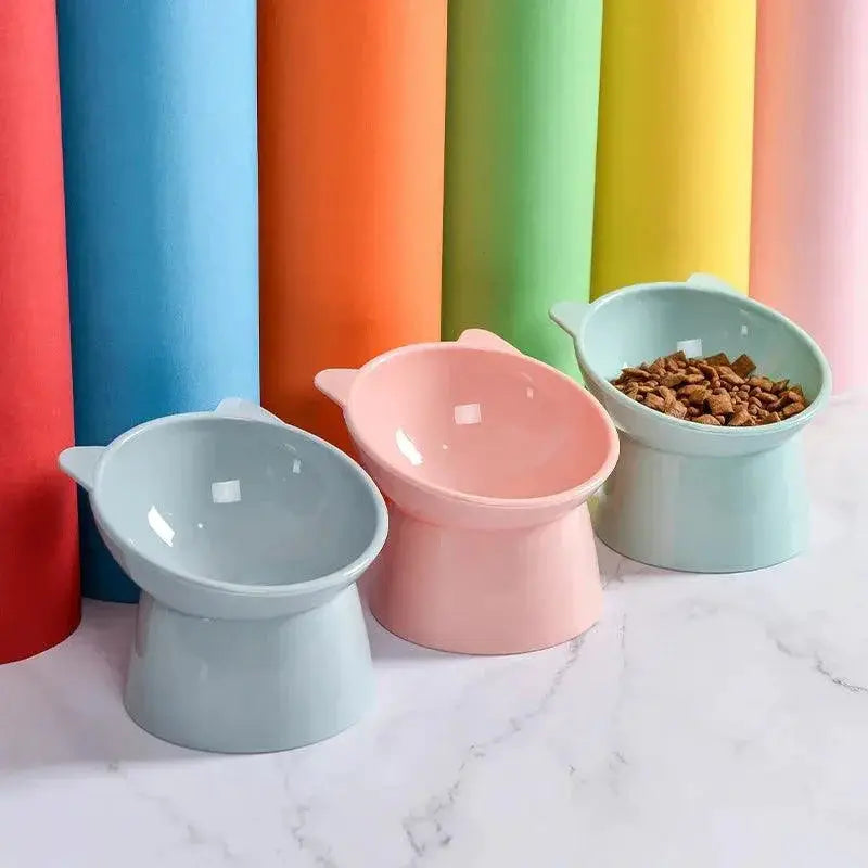 Pet Food Bowl With Neck Protector For Dogs And Cats