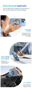 Baseus 360 Magnetic Phone Ring Holder Kickstand for iPhone