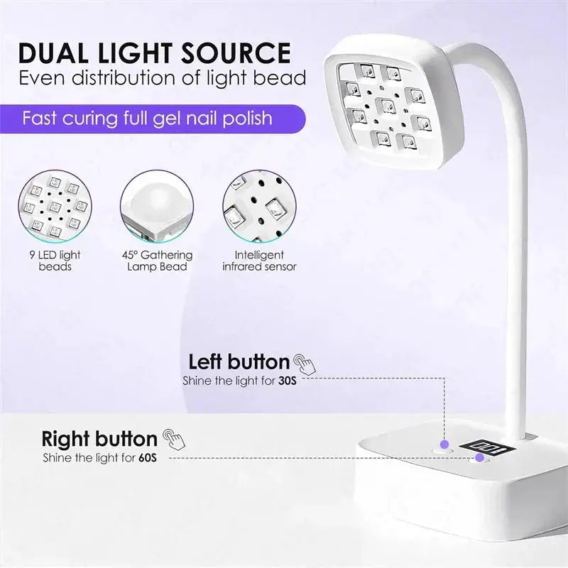 Sunuv Cordless Nail Dryer Flash Cure UV LED Lamp Pro