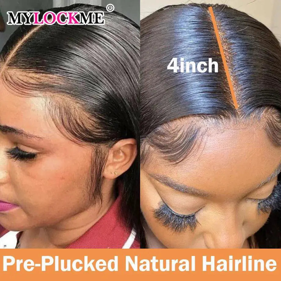 Short Brazilian Bob Lace Front Human Hair Wig MyLockMe