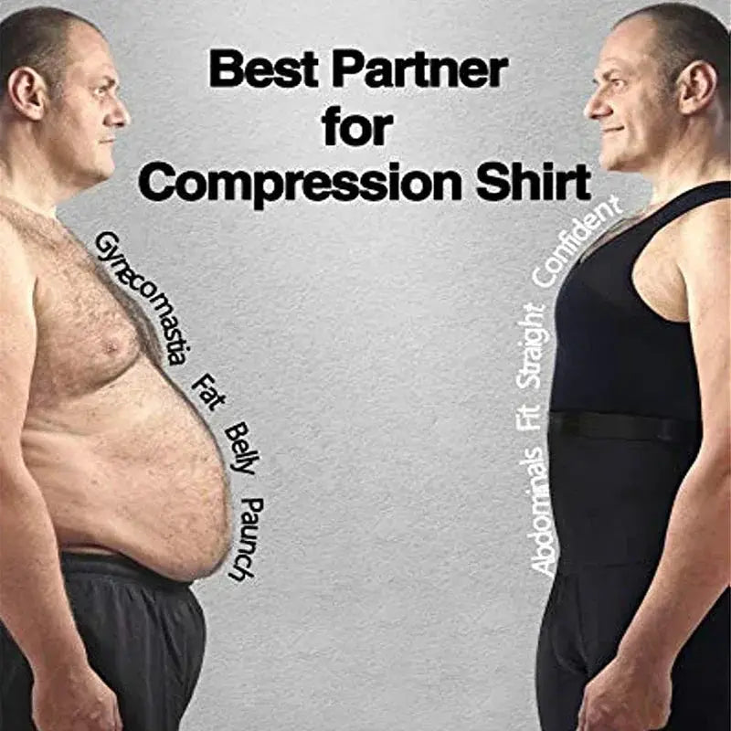 Mens Compression Bodysuit for Slimming Tummy Control