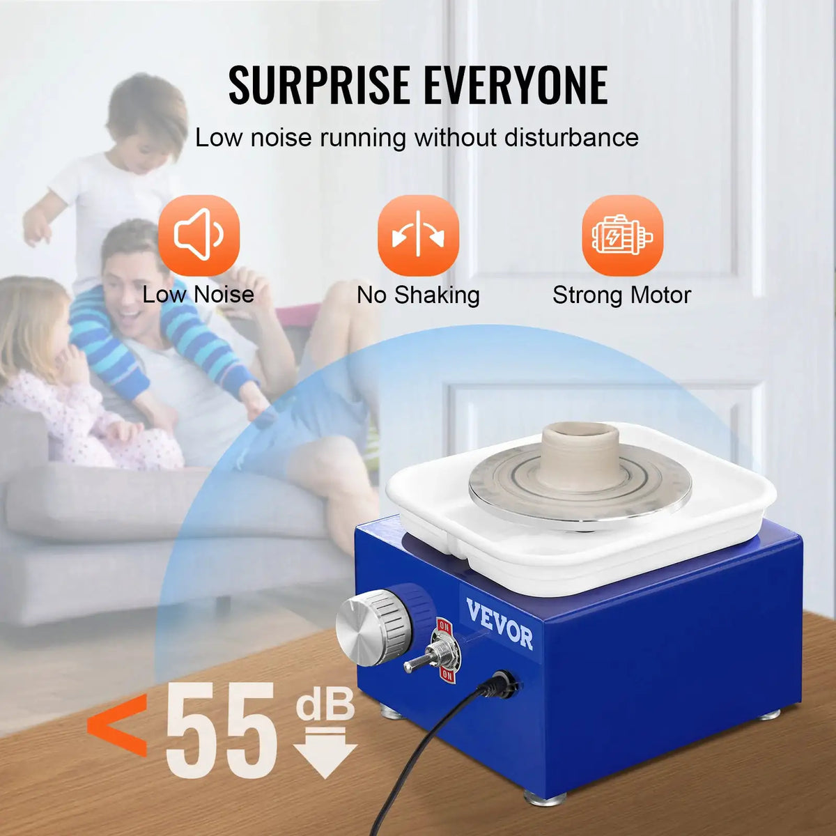 Adjustable Mini Clay Pottery Wheel — product view 6