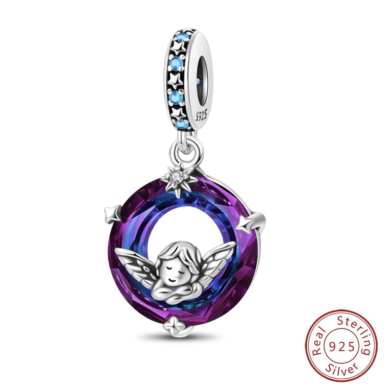 Sterling Silver Blue Crystal Life