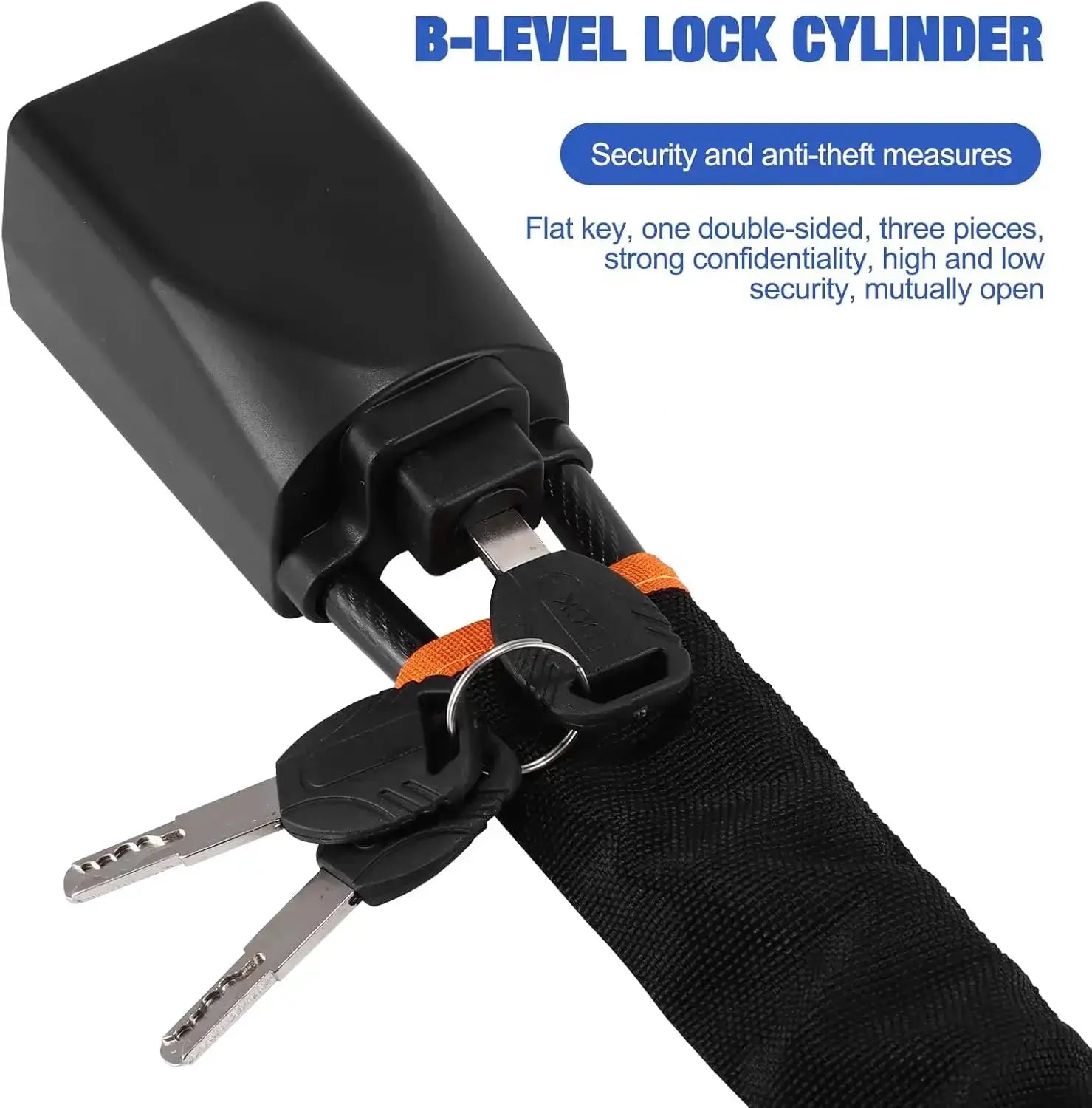 Car Steering Wheel Lock Reinforced Cable Lock Red Blue Black - OurLum.com
