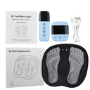 EMS Foot Massager LCD Display 8 Modes 19 Intensities Foot Massagers for Pain Relief Improve Circulation Relax Foot Feet Massager