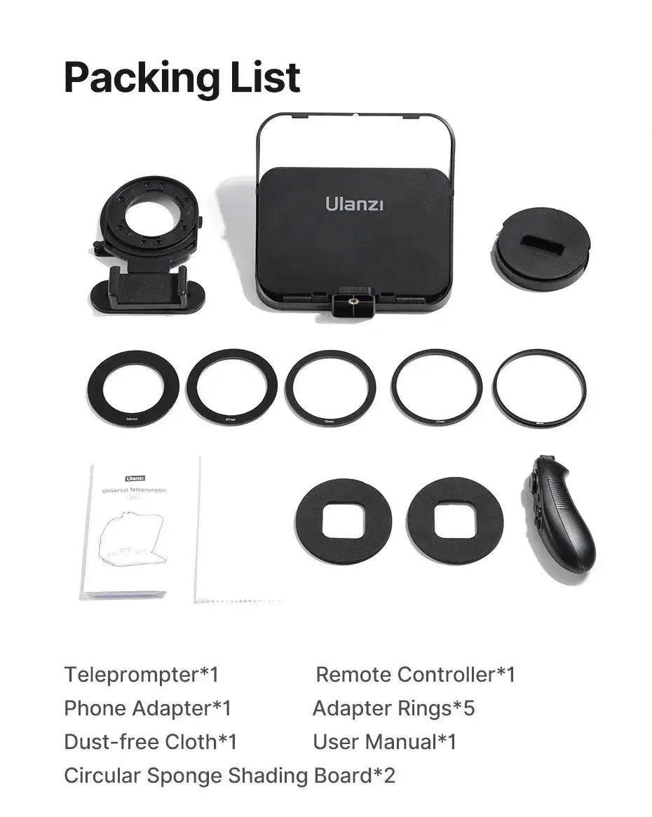 Ulanzi RT02 Universal Teleprompter For DSLR Smartphone