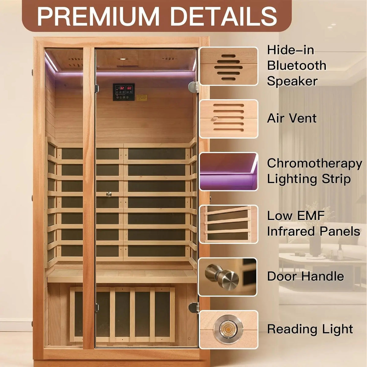 Infrared Indoor Sauna Cabin