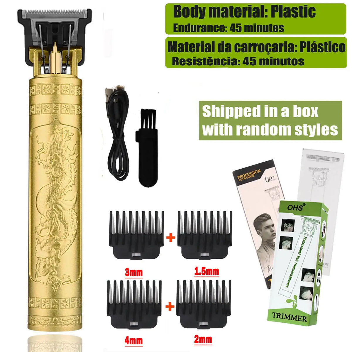 Hair Clippers - Precision Titanium Blades — product view 8