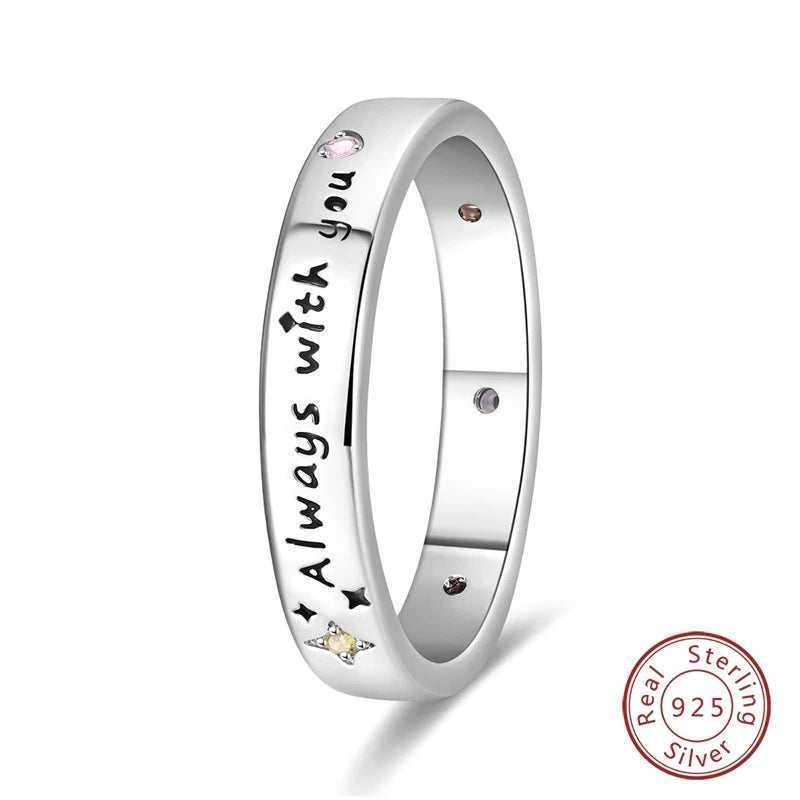Authentic Sterling Silver Ring Romantic