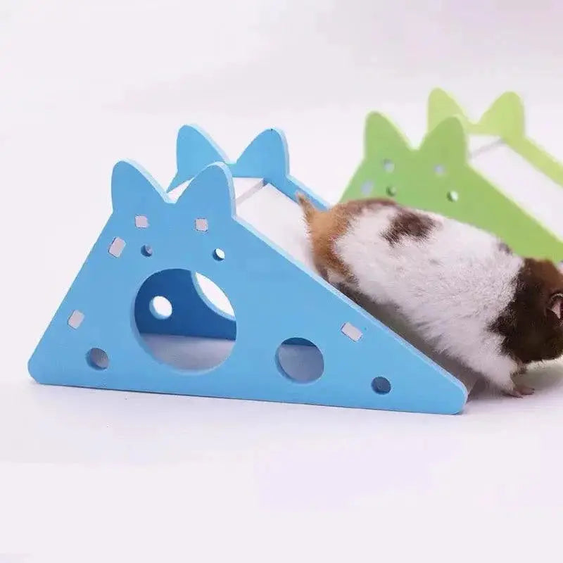Small Pet House With Slide For Birds Hamsters Guinea Pigs