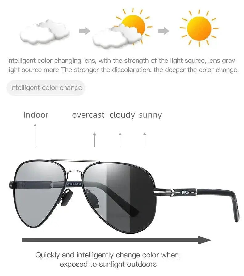 Men's Polarized Pilot Sunglasses for Driving Fishing Hiking