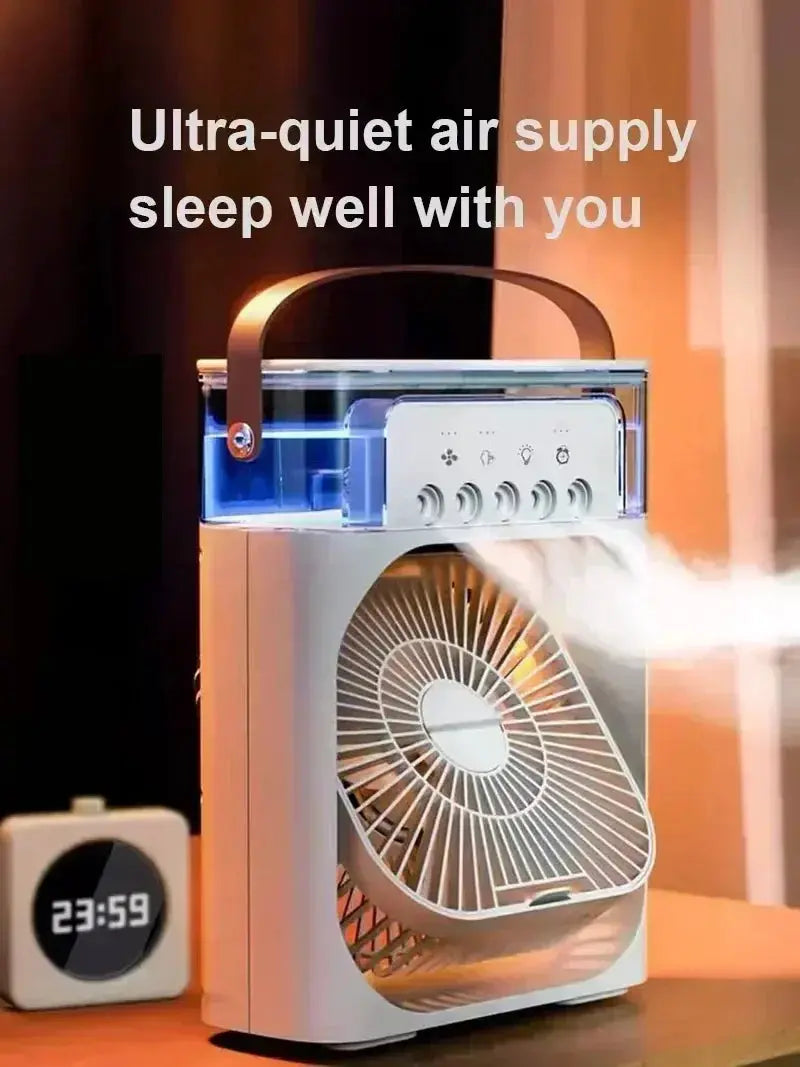 Portable Humidifier Fan USB Air Conditioner Desk Cooler - OurLum.com