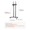 Universal TV Cart Single Bracket