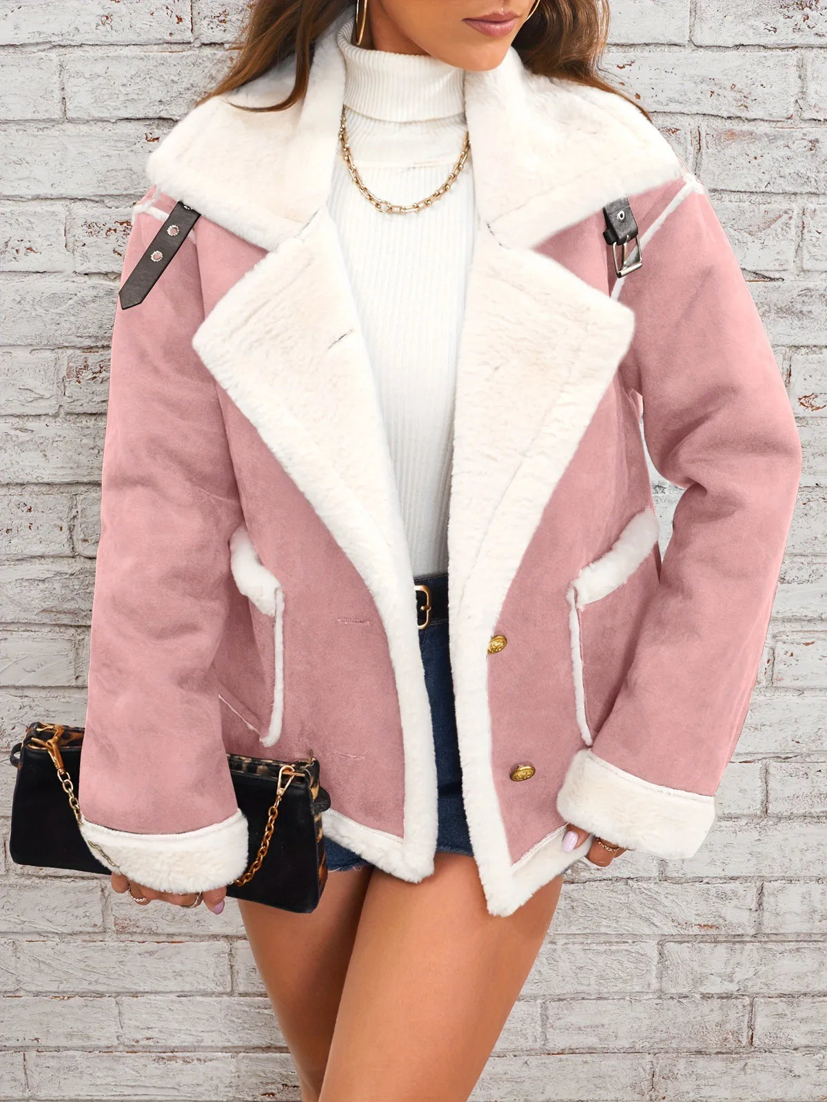 Thick Loose Collar Casual Jacket