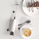 Mini Milk Frother for Effortless Foam Creation Lattes