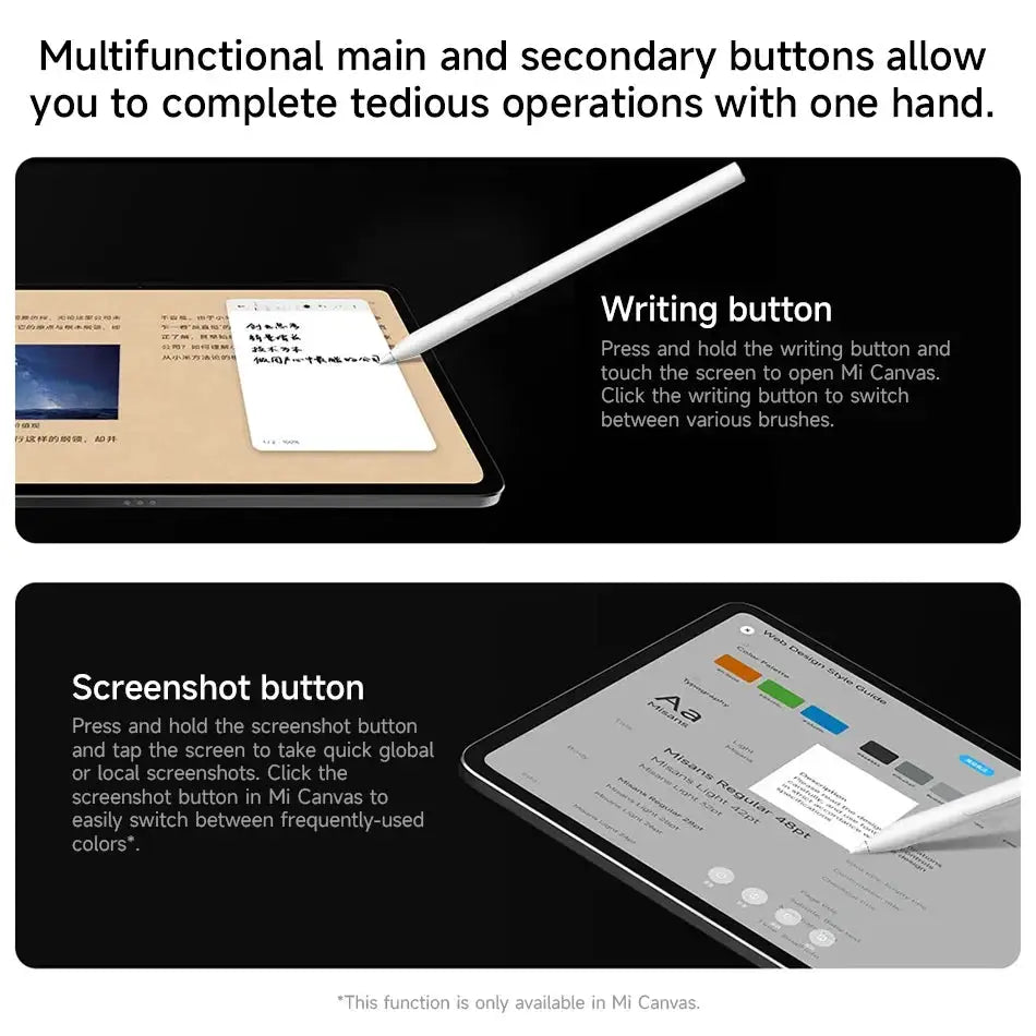 Original Xiaomi Focus Stylus Pen For Xiaomi Pad 7 - 7 Pro - 8 - 8 Pro Tablet 8192 Level Sense Magnetic Drawing Writing Pencil