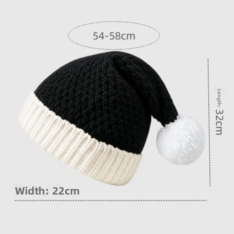 Pompom Knit Winter Hat