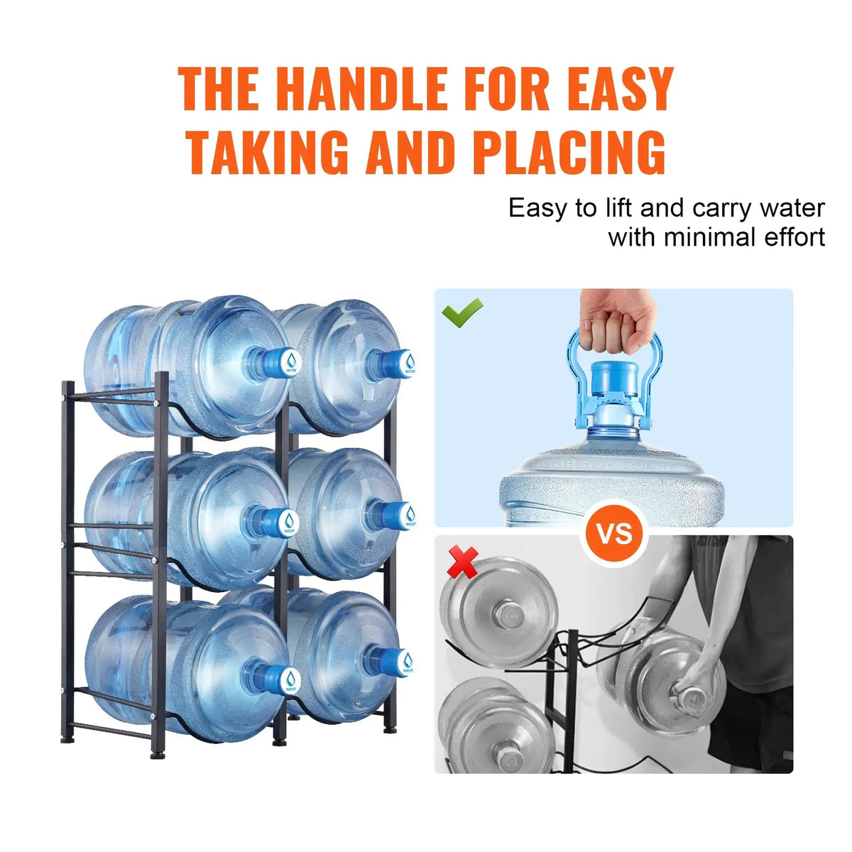 Tier Water Bottle Rack Black — product image 6