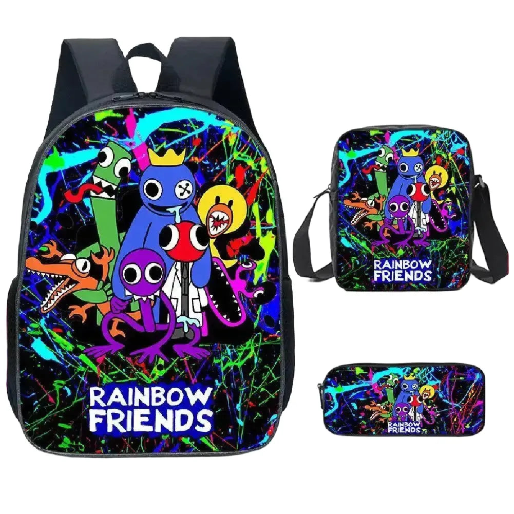 Rainbow Friends Kids Backpack Rainproof — Shoulder bag