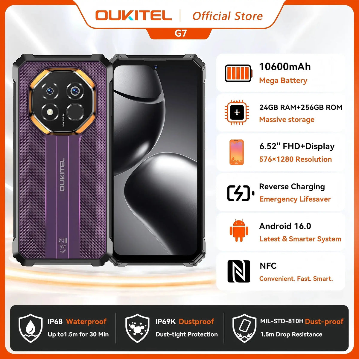 Oukitel Rugged Long Battery Phone — product view 8