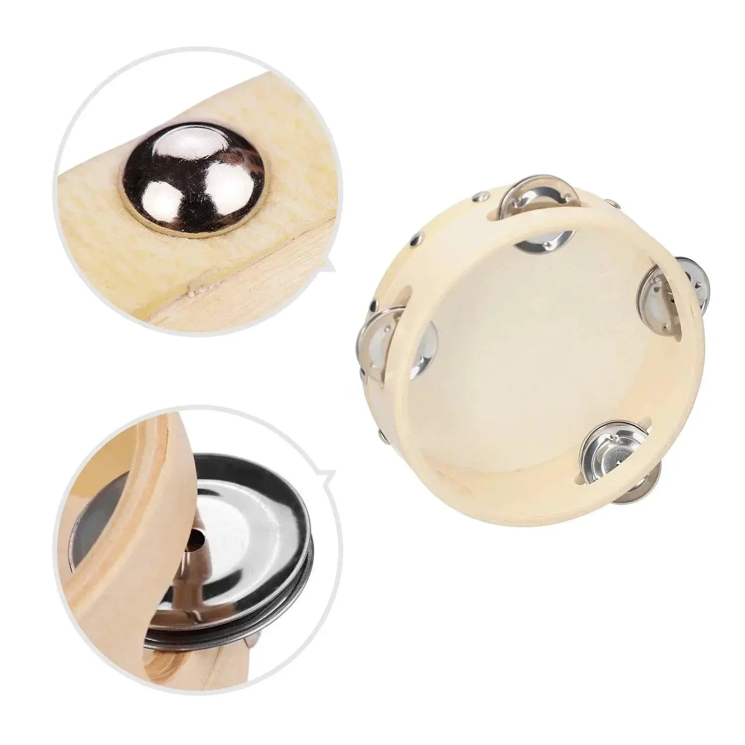 4 6 8 Inch Tambourine Drum Toys For Kids Musical Instruments