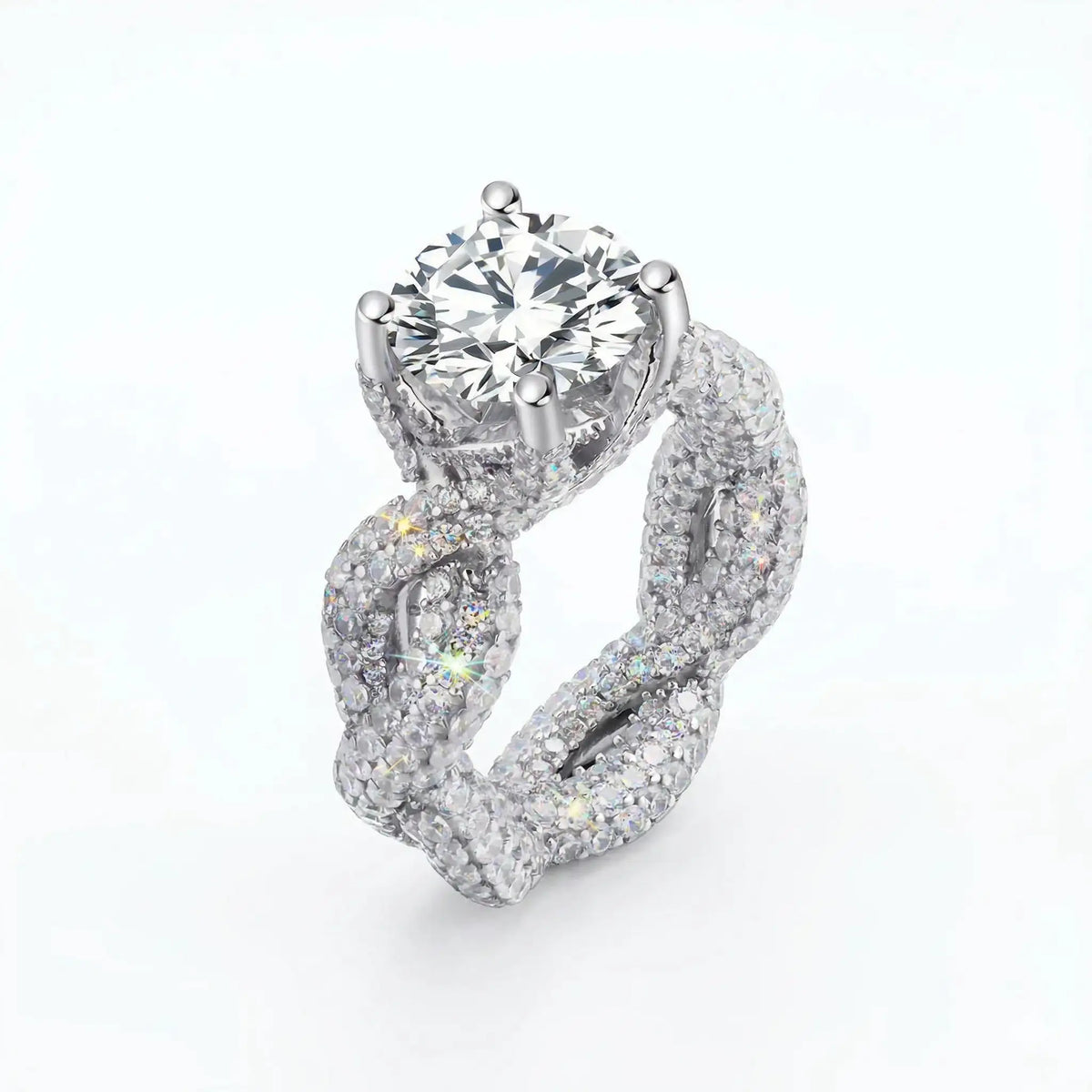 Luxury Moissanite Engagement Ring Style PHFNL — product image 7