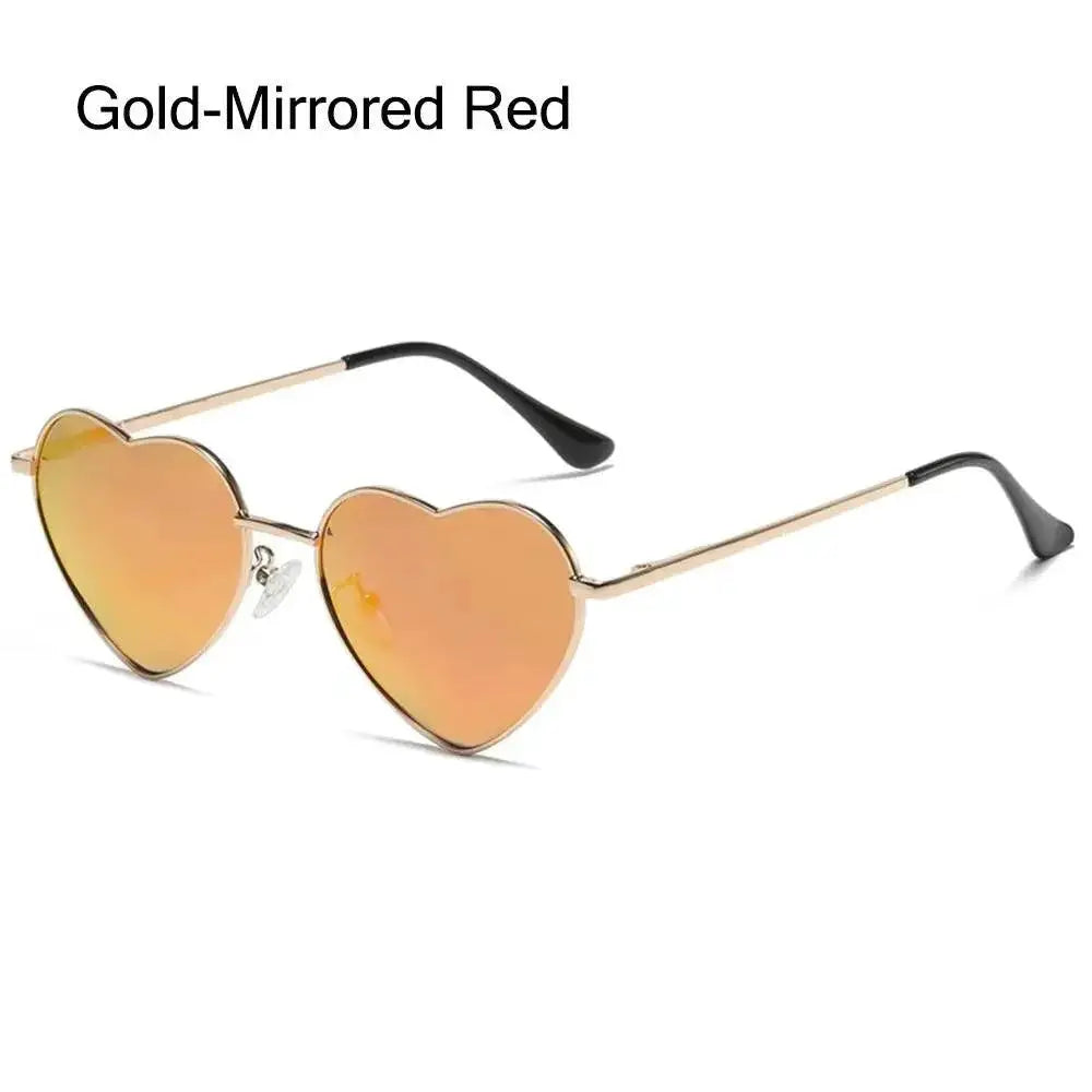 Vintage 90s Heart Shaped Sunglasses With UV400 Protection