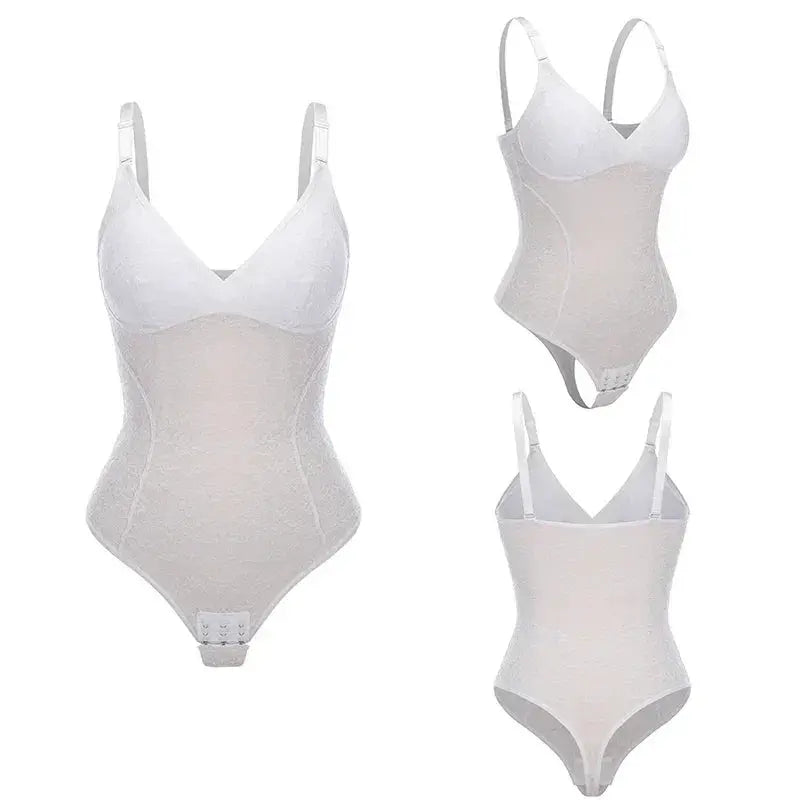 Lace Thong Bodysuit Shapewear For Women Seamless Control