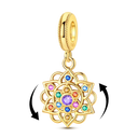 Sparkling Gold Plated Camera Charm