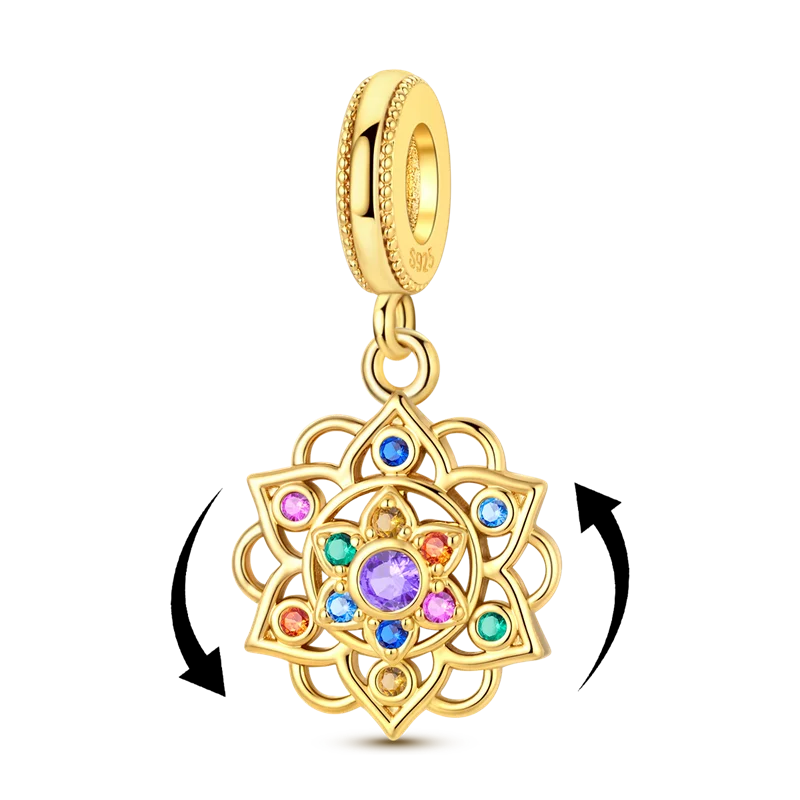 Sparkling Gold Plated Camera Charm