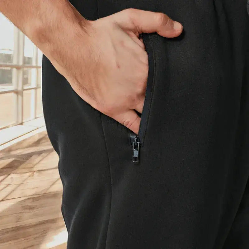 Men's Sweatpants With Side Zipper Pockets Joggers Track Pants