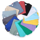 100% Cotton T-Shirt Men Women Solid Color O Neck Tops M-4XL