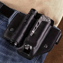 Tactical Leather Belt - Durable EDC Tool Holder
