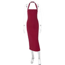 Flattering Halter Maxi Dress for Prom