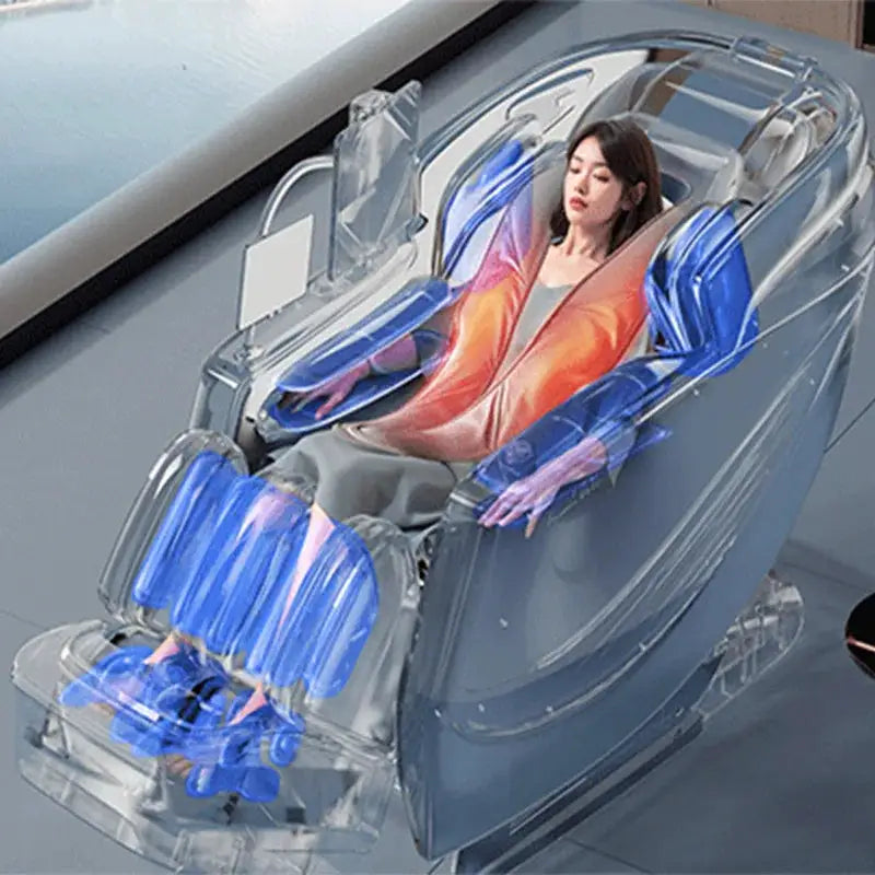 R10 Double Push Rod Factory Wholesale Full Body 4D Dual Core Massage Wireless Charging Massage Chair With Foot Massage 2026
