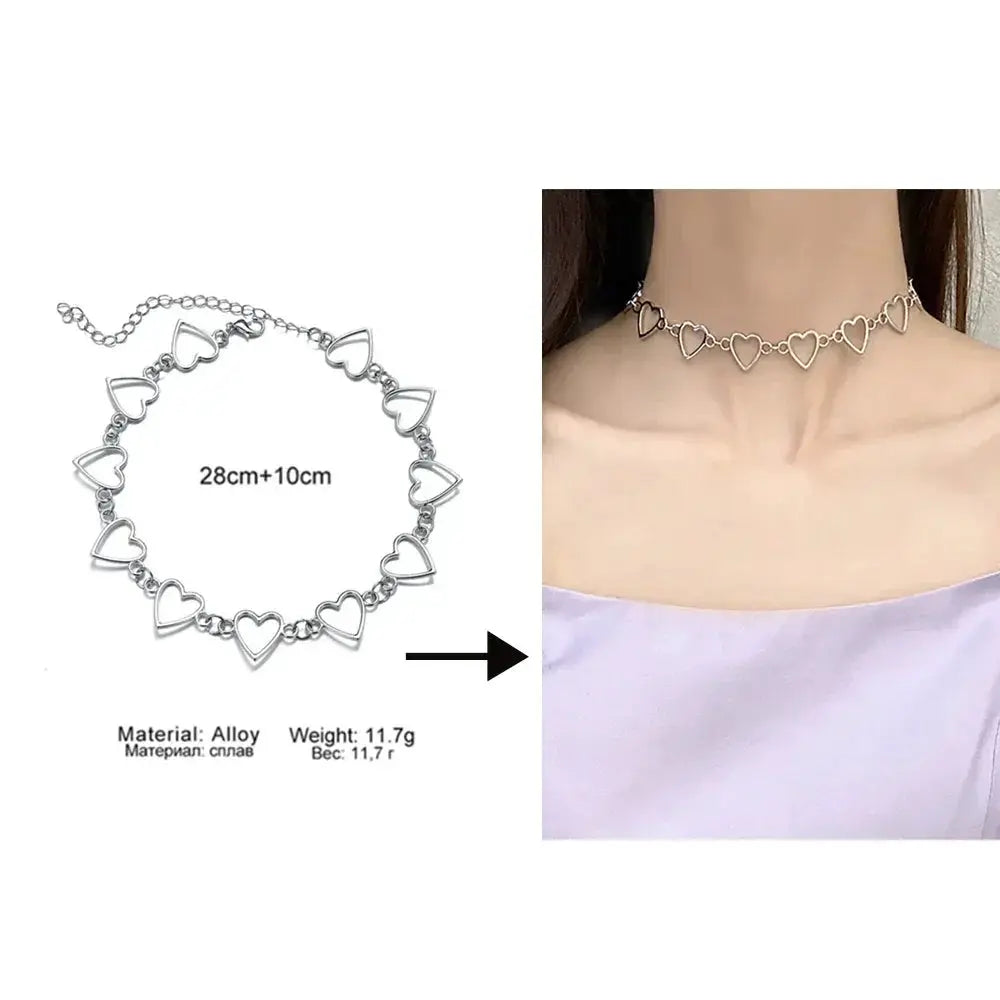 Gothic Heart Choker - Unisex Comfort — product view 9