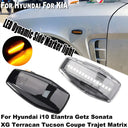 Dynamic Blinker LED Side Marker Lights For Hyundai Vehicles Turn Heads 2 Pack