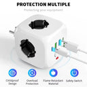 Compact Eu Cube Power Strip Guard