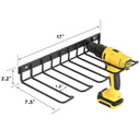 Power Tool Rack Electric Drill Holder Wall Mount Organizer