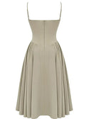 New Fashion Sexy Backless One Cut Collar Strap Dress