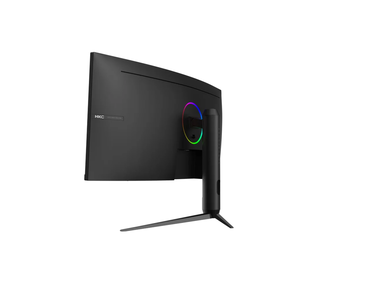 HKC 34 inch UltraWide QHD 2K 1440P (Quasi 4K) 240Hz 1ms DIC HDR400 95% DCI-P3 Curved Gaming Computer Monitor with Height Adjustable, Swivel, Pivot & Tilt Stand CG345UK