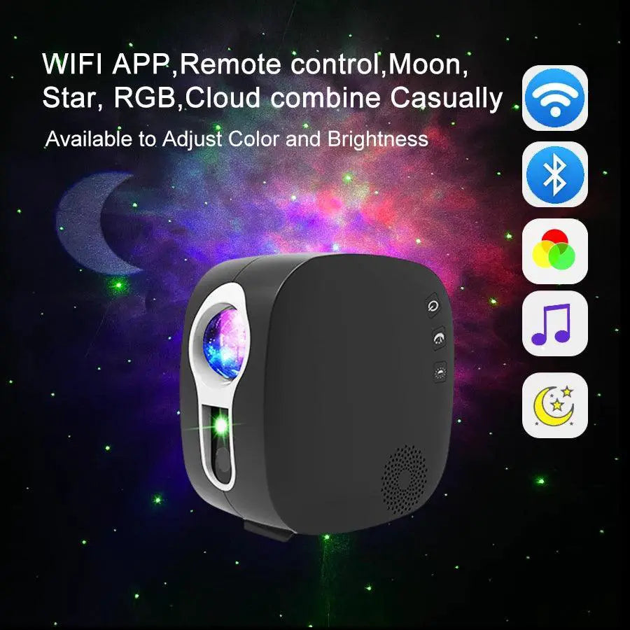 Star Galaxy Starry Sky Projector Rotating Night Light Lamp