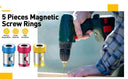 5 Pcs Magnetic Screw Rings For 1/4 Inch Screwdriver Bits