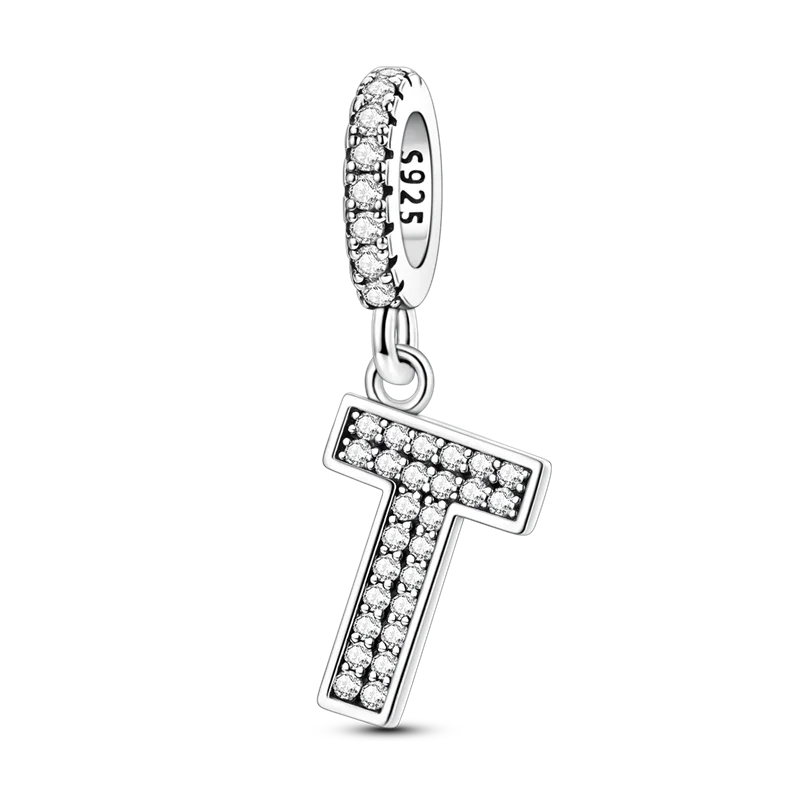 A-z Alphabet Charm Bead Sterling