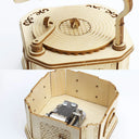 3D Wooden Gramophone Music Box Puzzles Kits DIY Gift Set