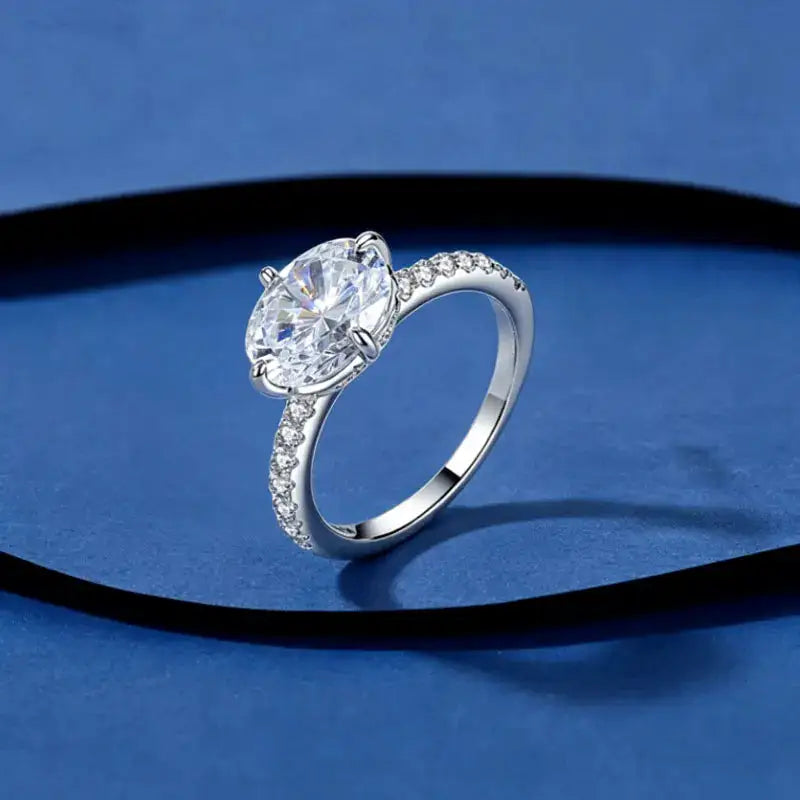 Elegant Cross Moissanite Cocktail Ring — product image 1