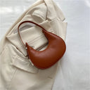 Underarm Tote Bags for Women Luxury Half Moon Hobo Bag