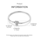 Bracelet Sterling Silver Snowflake Heart