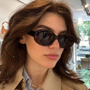 Luxury Vintage Oval Sunglasses for Women with UV Protection